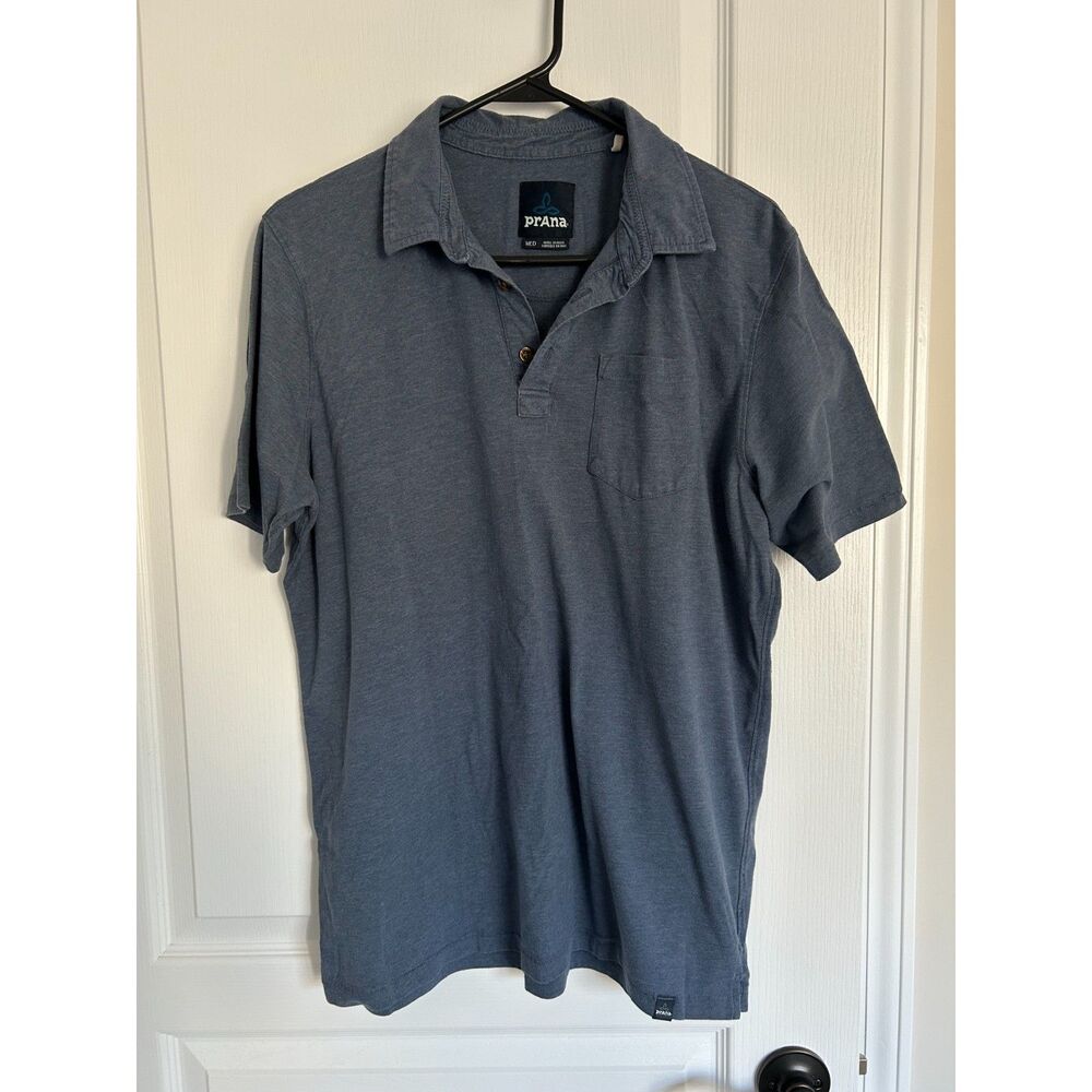 Men's Prana Polo - Medium - Blue